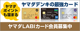 ヤマダポイントも貯められるヤマダLABIカード